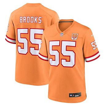 Men's Nike Derrick Brooks Creamsicle Tampa Bay Buccaneers 50th Season Game Jersey