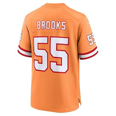Men's Nike Derrick Brooks Creamsicle Tampa Bay Buccaneers 50th Season Game Jersey