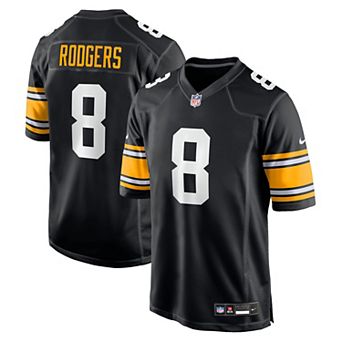Men's Nike Aaron Rodgers Black Pittsburgh Steelers Alternate Game Jersey