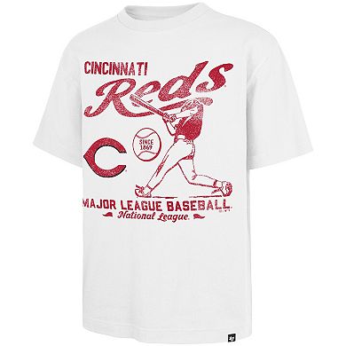 Men's '47 White Cincinnati Reds Regional Batter Foundation T-Shirt