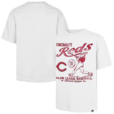 Men's '47 White Cincinnati Reds Regional Batter Foundation T-Shirt