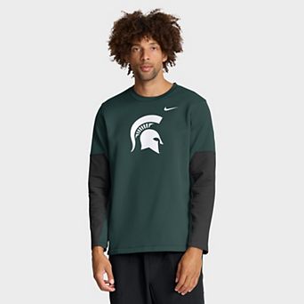 Men's Nike Green Michigan State Spartans 2025 Sideline Coach Performance Long Sleeve T-Shirt