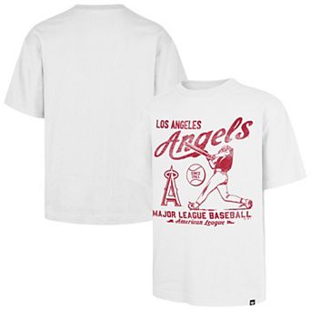 Men's '47 White Los Angeles Angels Regional Batter Foundation T-Shirt