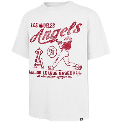 Men's '47 White Los Angeles Angels Regional Batter Foundation T-Shirt