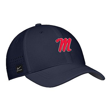 Men's Nike Navy Ole Miss Rebels 2025 On-Field Performance Flex Hat