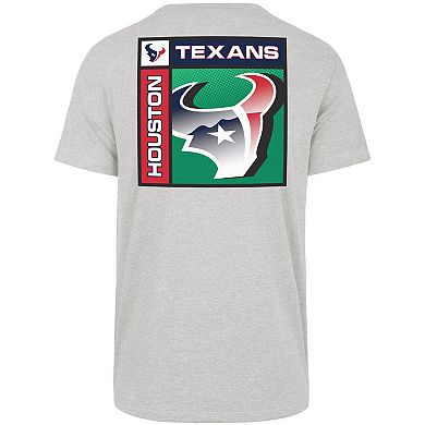 Men's '47 Gray Houston Texans Chrome Plate Franklin T-Shirt