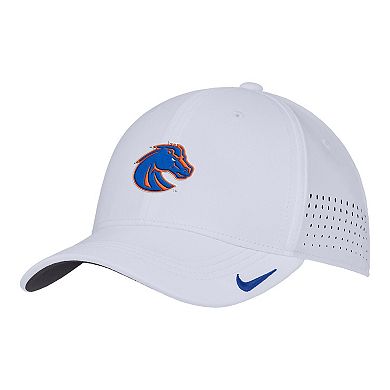 Men's Nike White Boise State Broncos 2025 On-Field Performance Flex Hat