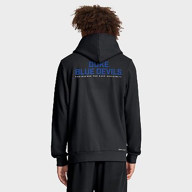 Men's Nike Black Duke Blue Devils 2025 Sideline Standard Issue Dri-FIT Full-Zip Hoodie