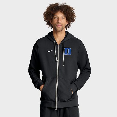 Men's Nike Black Duke Blue Devils 2025 Sideline Standard Issue Dri-FIT Full-Zip Hoodie