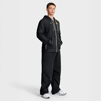Men's Nike Black Iowa Hawkeyes 2025 Sideline Standard Issue Dri-FIT Full-Zip Hoodie