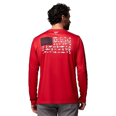 Men's Columbia Red Georgia Bulldogs PHG Terminal Shot Long Sleeve T-Shirt