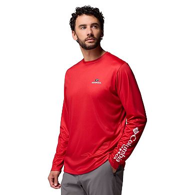 Men's Columbia Red Georgia Bulldogs PHG Terminal Shot Long Sleeve T-Shirt