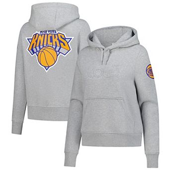 Women's Lolë Gray New York Knicks Icon Pullover Hoodie