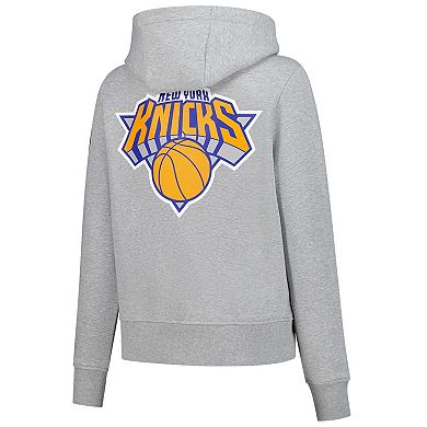 Women's Lol Gray New York Knicks Icon Pullover Hoodie