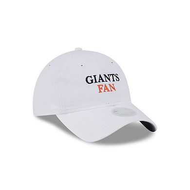 Women's New Era White San Francisco Giants Team Fan 9TWENTY Adjustable Hat