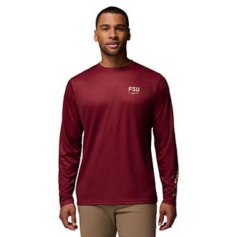Men's Columbia Garnet Florida State Seminoles PHG Terminal Shot 3-Hit Long Sleeve T-Shirt