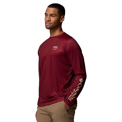 Men's Columbia Garnet Florida State Seminoles PHG Terminal Shot 3-Hit Long Sleeve T-Shirt
