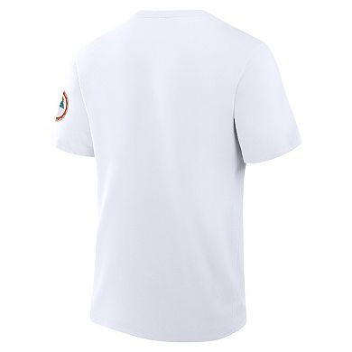 Men's Fanatics White Miami Dolphins Elevated Classic Legacy T-Shirt