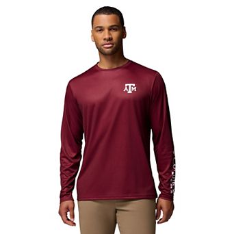 Men's Columbia Maroon Texas A&M Aggies PHG Terminal Shot Long Sleeve T-Shirt