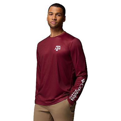 Men's Columbia Maroon Texas A&M Aggies PHG Terminal Shot Long Sleeve T-Shirt