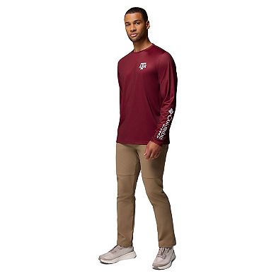 Men's Columbia Maroon Texas A&M Aggies PHG Terminal Shot Long Sleeve T-Shirt