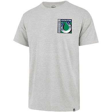Men's '47 Gray Indianapolis Colts Chrome Plate Franklin T-Shirt
