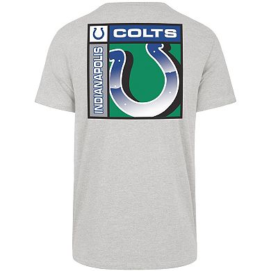 Men's '47 Gray Indianapolis Colts Chrome Plate Franklin T-Shirt
