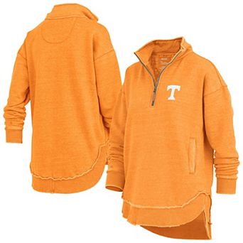 Women's Pressbox Tennessee Orange Tennessee Volunteers Northfork Sojourn Poncho Quarter-Zip Sweatshirt