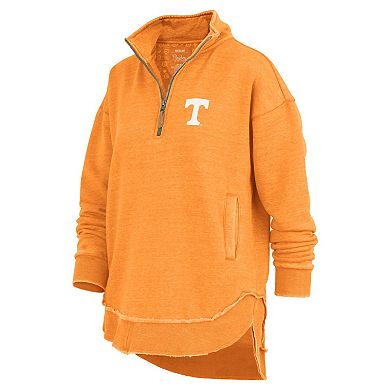 Women's Pressbox Tennessee Orange Tennessee Volunteers Northfork Sojourn Poncho Quarter-Zip Sweatshirt