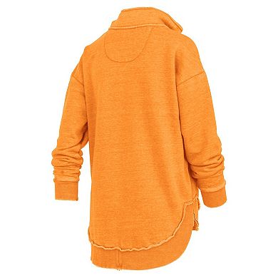Women's Pressbox Tennessee Orange Tennessee Volunteers Northfork Sojourn Poncho Quarter-Zip Sweatshirt
