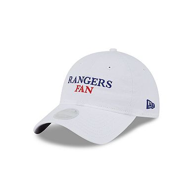 Women's New Era White Texas Rangers Team Fan 9TWENTY Adjustable Hat