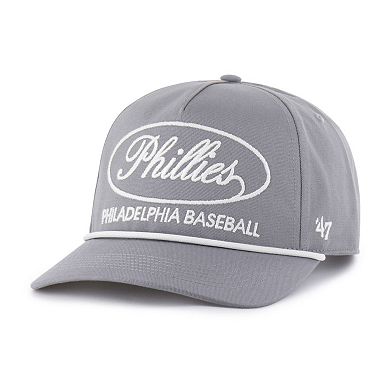 Men's '47 Gray Philadelphia Phillies Foundational Hitch Adjustable Hat