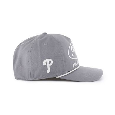 Men's '47 Gray Philadelphia Phillies Foundational Hitch Adjustable Hat
