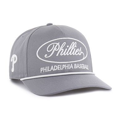 Men's '47 Gray Philadelphia Phillies Foundational Hitch Adjustable Hat