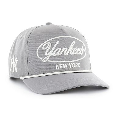 Men's '47 Gray New York Yankees Foundational Hitch Adjustable Hat