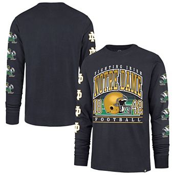 Men's '47 Navy Notre Dame Fighting Irish Go Big Long Sleeve T-Shirt