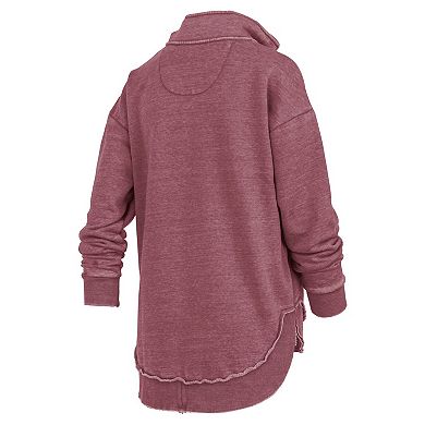 Women's Pressbox Maroon Virginia Tech Hokies Northfork Sojourn Poncho Quarter-Zip Sweatshirt