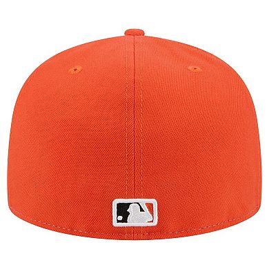 Men's New Era White/Orange San Francisco Giants Repeat 59FIFTY Fitted Hat