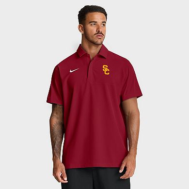 Men's Nike Cardinal USC Trojans 2025 Coaches Sideline Polo