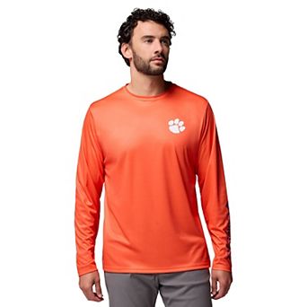 Men's Columbia Orange Clemson Tigers PHG Terminal Shot 3-Hit Long Sleeve T-Shirt