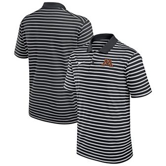 Men's Nike Black Minnesota Golden Gophers Victory Stripe Performance Polo