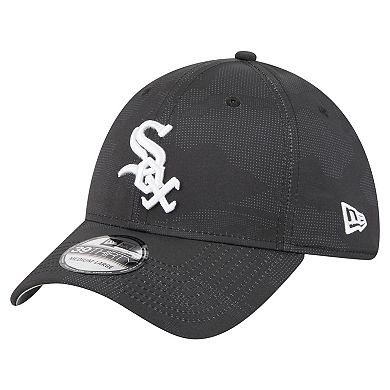 Men's New Era Black Chicago White Sox Tonal Camo 39THIRTY Flex Hat