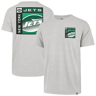 Men's '47 Gray New York Jets Chrome Plate Franklin T-Shirt