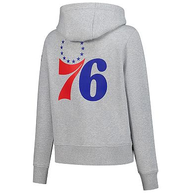 Women's Lol Gray Philadelphia 76ers Icon Pullover Hoodie
