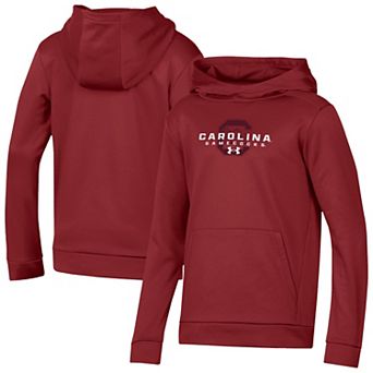 Youth Under Armour Garnet South Carolina Gamecocks Team Fleece Pullover Hoodie