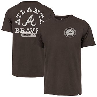 Men's '47 Brown Atlanta Braves Back Canyon Franklin T-Shirt