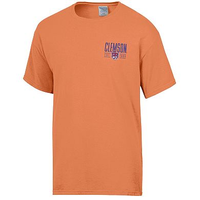Men's ComfortWash Orange Clemson Tigers Big Name T-Shirt