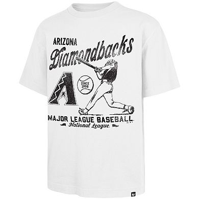 Men's '47 White Arizona Diamondbacks Regional Batter Foundation T-Shirt
