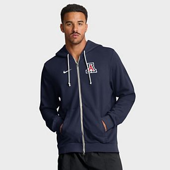 Men's Nike Navy Arizona Wildcats 2025 Sideline Standard Issue Dri-FIT Full-Zip Hoodie