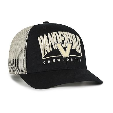 Men's '47 Black Vanderbilt Commodores Arid Adjustable Trucker Hat